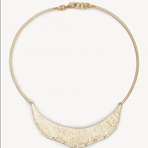 Gold bib necklace by Sole Society